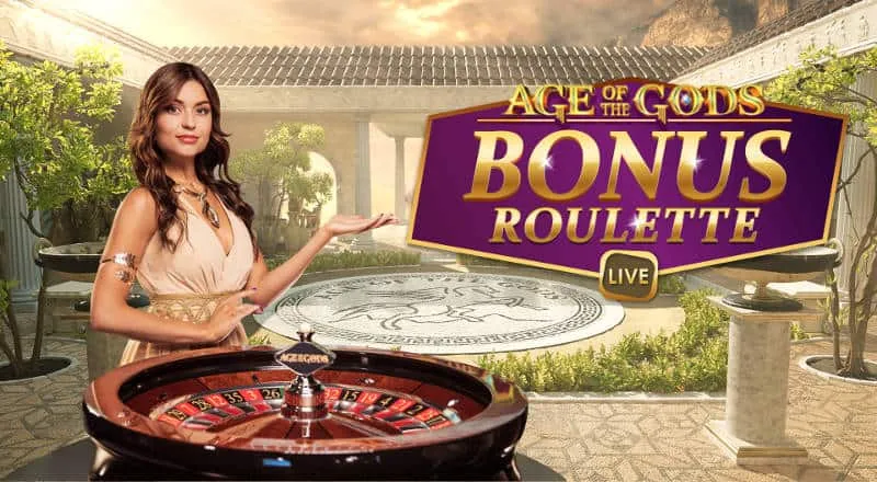 Age of the Gods Bonus Roulette met bonusvakken