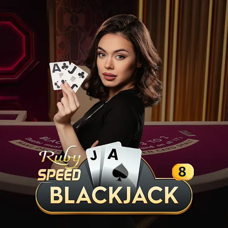 Ruby Speed Blackjack tafel 8