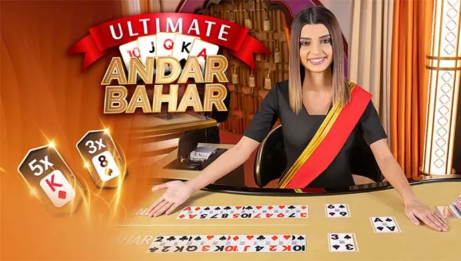 Ultimate Andar Bahar tafel met dealer